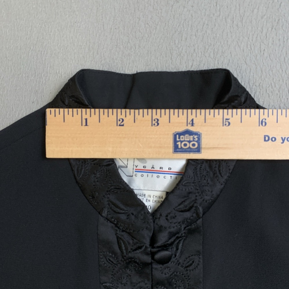 NYGARD Collection Vest Women's Size 10 Black Buttons Polyester RN 54365 - Picture 3 of 13